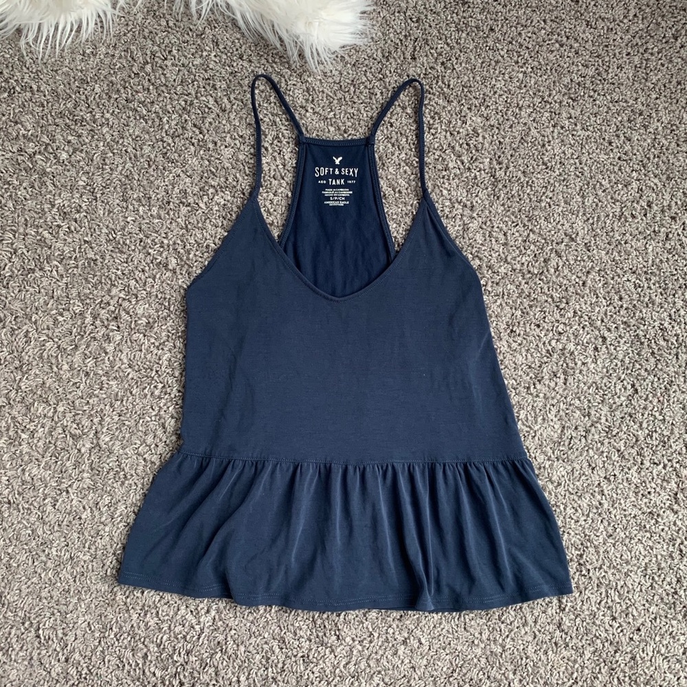 Soft & Sexy AE tank top with ruffle